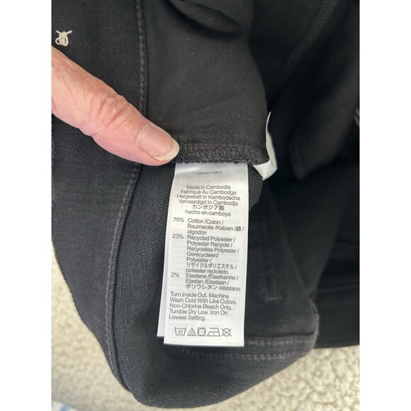 MADEWELL $138 The Perfect Vintage Wide-Leg Jeans in Black Rinse Wash Size 28 - Picture 10 of 15